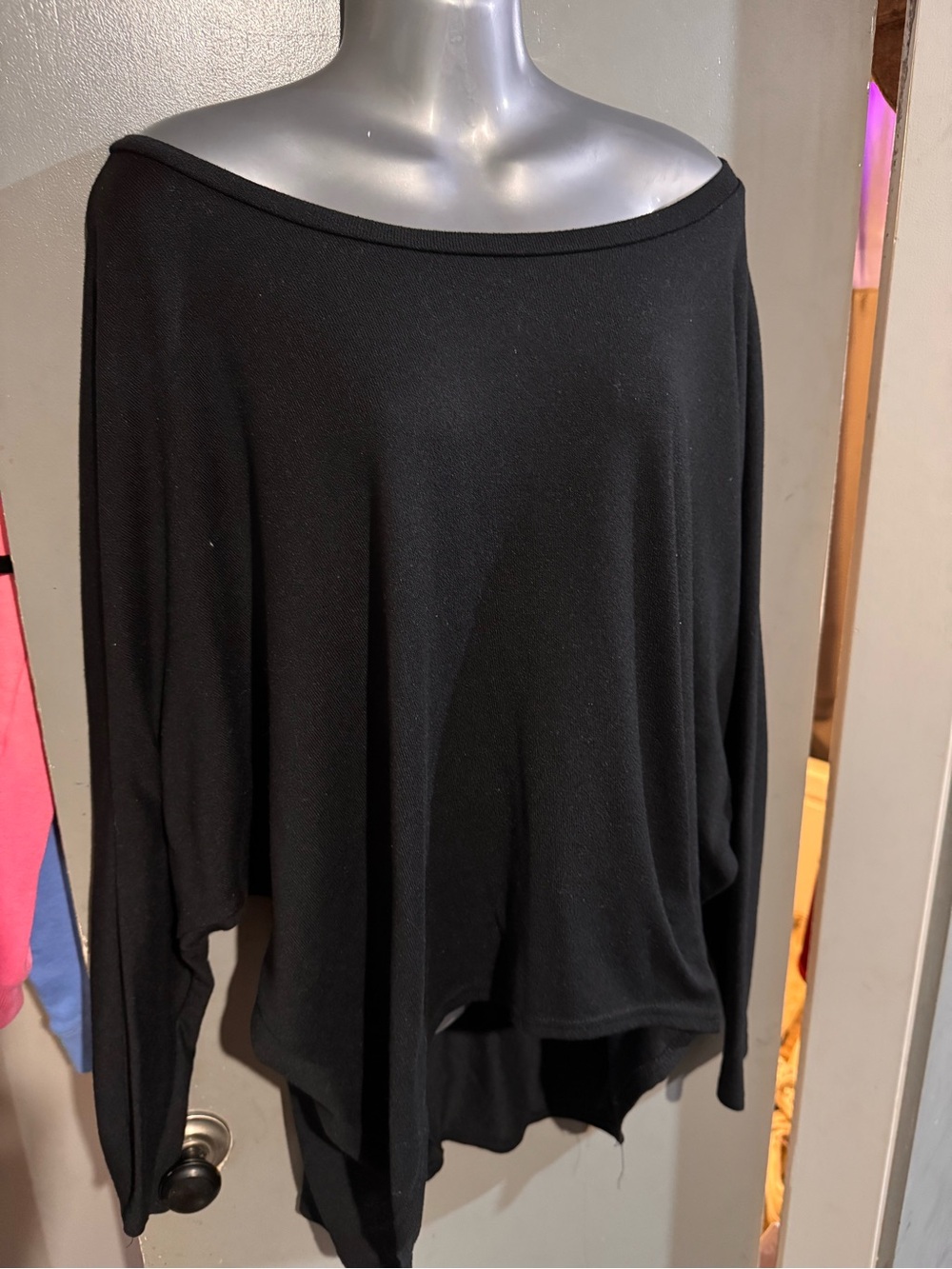Zanzea Black Crewneck Ribbed Top